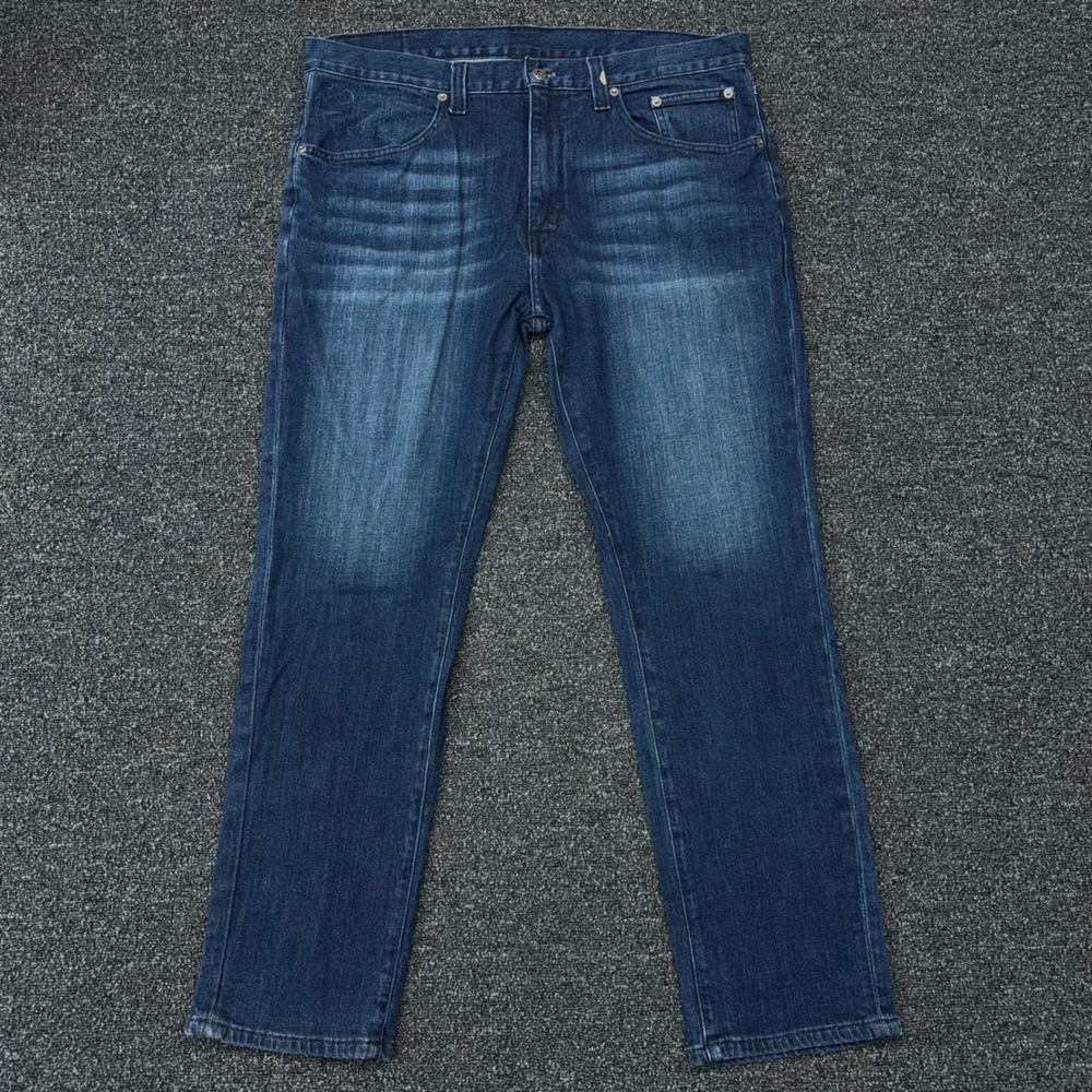 Harley-Davidson Mens Straight Leg Blue Denim Jeans Dark Wash 36x29 99031-16VM